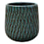 Blue Sasha Ceramic Outdoor Planter, Small