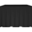 Dubai Black Rectangular Outdoor Planter, 16"