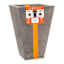Zurique Beige Marbled Outdoor Planter, Medium