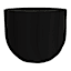 Black Spello Ondulato Planter, 6"