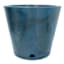 Genebra Blue Indigo Marble Effect Outdoor Planter, Small