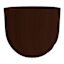 Brown Spello Ondulato Planter, 6"