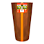 Genebra Coffee Brown Marble Effect Outdoor Planter, Large