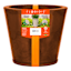 Genebra Coffee Brown Marble Effect Outdoor Planter, Small