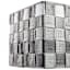 Grey Ombre Under Bed Strap Storage Basket, Small