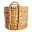Braided Arrow Weave Round Storage Basket, Medium