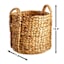 Braided Arrow Weave Round Storage Basket, Medium