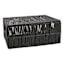 Black Lidded Paper Storage Basket, Small
