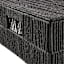 Black Lidded Paper Storage Basket, Small
