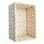 Chunky White Rectangle Fabric Storage Basket, Large