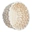 Chunky White Round Fabric Storage Basket, Medium