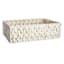 Chunky White Under Bed Fabric Storage Basket, Large