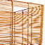 Found & Fable Brown Natural Square Rattan Storage Basket, Large