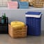 Found & Fable Brown Natural Square Rattan Storage Basket, Large