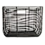 Found & Fable Black Square Rattan Storage Basket, Large