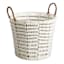 Found & Fable White Paper Rope Round Basket, Small