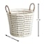 Found & Fable White Paper Rope Round Basket, Small