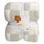 Honeybloom Light Grey Checkered Cozy Knit Bed Blanket, Full/Queen