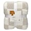 Honeybloom Light Grey Checkered Cozy Knit Bed Blanket, King