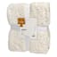 Honeybloom Natural Stripe Cozy Knit Bed Blanket, Twin/Twin XL