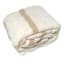 Honeybloom Natural Stripe Cozy Knit Bed Blanket, Twin/Twin XL