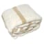 Honeybloom Natural Stripe Cozy Knit Bed Blanket, Full/Queen