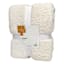 Honeybloom Natural Stripe Cozy Knit Bed Blanket, King