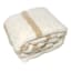 Honeybloom Natural Stripe Cozy Knit Bed Blanket, King