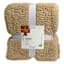 Honeybloom Brown Cozy Knit Bed Blanket, King