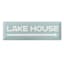 Lake & Lodge Lake House Wooden Wall Art, 16.5x5.3