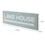 Lake & Lodge Lake House Wooden Wall Art, 16.5x5.3