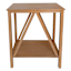 Wes Wooden Accent Table, Honey Oak Finish