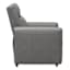 Bowen Faux Leather Recliner, Grey