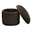 Mushroom Storage Ottoman, Brown