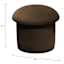 Mushroom Storage Ottoman, Brown
