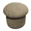 Mushroom Storage Ottoman, Moss Green