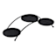 Triple Mini Planter Plant Riser, 14.3x4.5