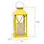 Yellow Outdoor Solar Lantern Yellow, 11"
