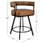 Noah Counter Stool, Cognac