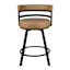 Milo Swivel Counter Stool, Tan