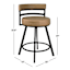 Milo Swivel Counter Stool, Tan