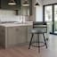 Milo Swivel Counter Stool, Dark Grey