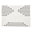 Black Broken Stripe Table Runner, 14x72