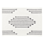Set of 4 Black Broken Stripe Placemats