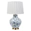 Chinoiserie Ceramic Extra Large Table Lamp with Shade, 27"