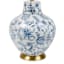 Chinoiserie Ceramic Extra Large Table Lamp with Shade, 27"