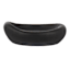 Matte Black Textured Ceramic Bowl, 8"