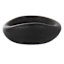 Matte Black Textured Ceramic Bowl, 8"