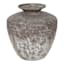 Brown Rustic Metal Vase, 10"