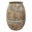 Brown Ceramic Vase, 12.25"
